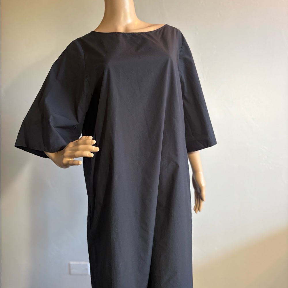 COS Shift Dress Blue Short Sleeve Size 12 Minimalist Lagenlook Relaxed